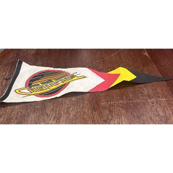 1980s Vancouver Canucks NHL Hockey Large Vintage Pennant - Picture 1 of 8
